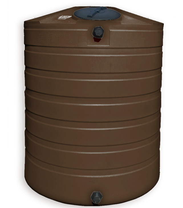 Buy 865 Gallon Plastic Vertical Water Storage Tank in Dark Brown by Bushman of Brown color for only $1,444.99