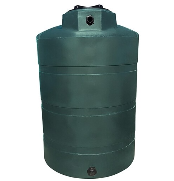 Buy 1000 Gallon Vertical Water Storage Tank without Fittings in Green by Norwesco of Green color for only $1,540.00