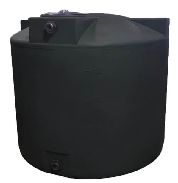 Buy 1000 Gallon Plastic Vertical Water Storage Tank in Black by Bushman of Black color for only $1,499.99