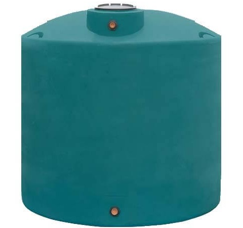 Buy 2200 Gallon Plastic Vertical Water Storage Tank in Green by DuraCast of Green color for only $3,200.99