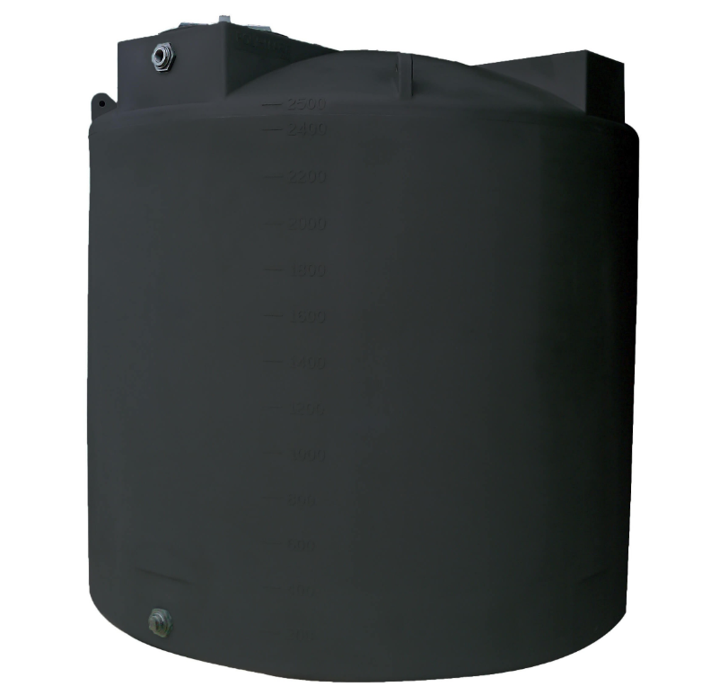 Buy 2500 Gallon Plastic Vertical Water Storage Tank in Black by Bushman of Black color for only $2,299.99