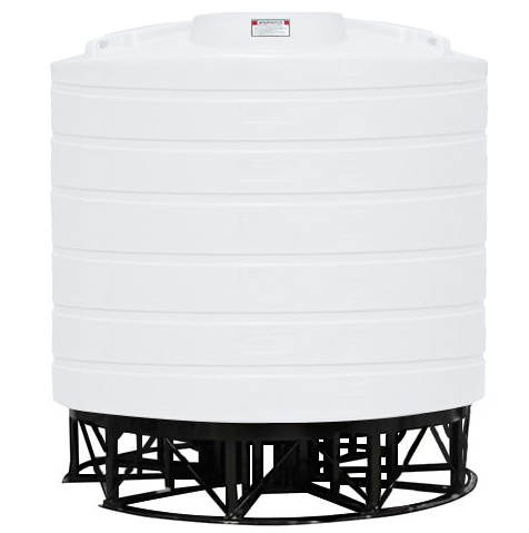Buy 5500 Gallon 15 Degree Plastic Vertical Cone Bottom with Stand in White by Enduraplas of White color for only $12,425.00