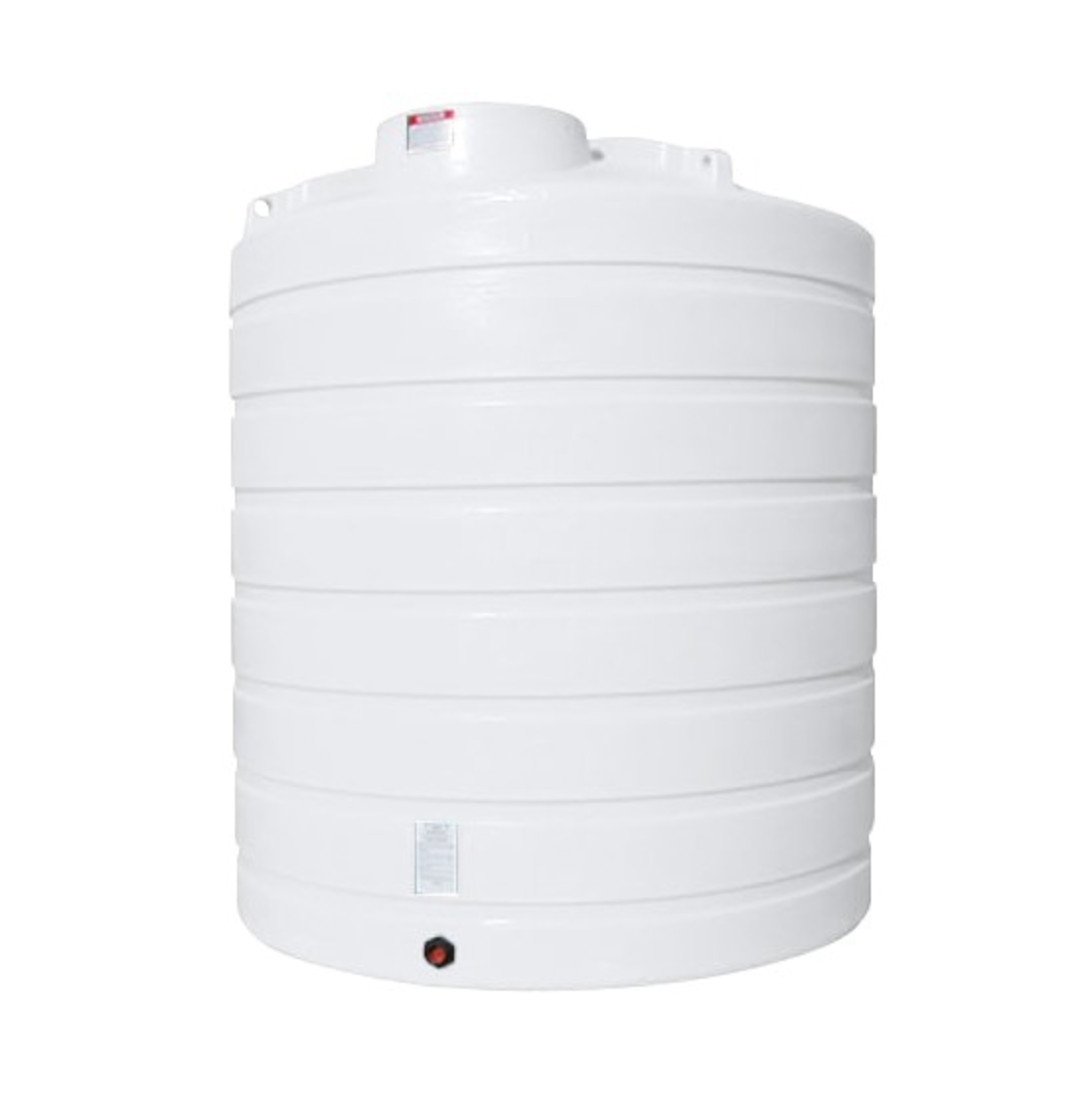 Buy 2500 Gallon Plastic Vertical Liquid Storage Tank in White by Enduraplas of White color for only $2,704.50