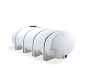 Buy 1035 Gallon HDPE Horizontal Elliptical Leg Tank with Fittings by Norwesco of Blue color for only $2,139.99