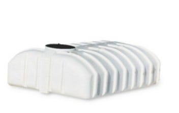 Buy 1600 Gallon Hauling Water Storage Tank with Low Profile Design in Black by Norwesco for only $3,226.27