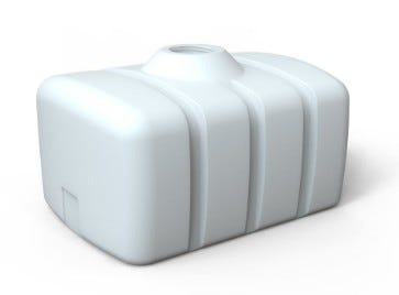 Buy 150 Gallon Flat Bottom Tank w/Slosh Guard White by Norwesco of White color for only $369.00