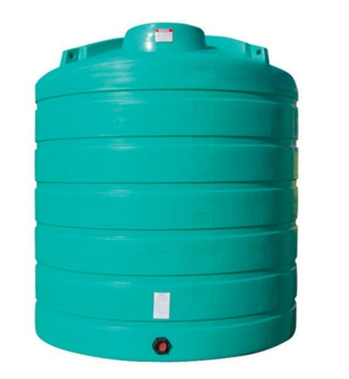 Buy 5050 Gallon Plastic Vertical Liquid Storage Tank in Green by Enduraplas of Green color for only $7,029.00