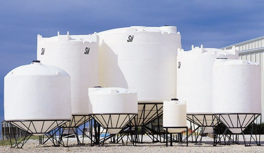 Buy 60 Gallon Inductor Cone Bottom Tank 30 Degree 1.9 SG by Snyder Industries of White color for only $249.99