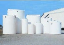 Buy 3900 Gallon XLPE Vertical Liquid Storage Tank with ASTM Certification by Snyder Industries of White color for only $12,100.00