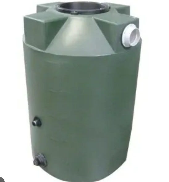 Buy DuraCast 100 Gallon HDPE Vertical Liquid Storage Tank in Green by DuraCast of Green color for only $419.00