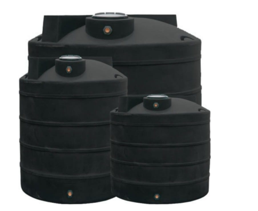 Buy DuraCast 3000 Gallon Plastic Vertical Liquid Storage Tank in Black by DuraCast of Black color for only $3,372.00