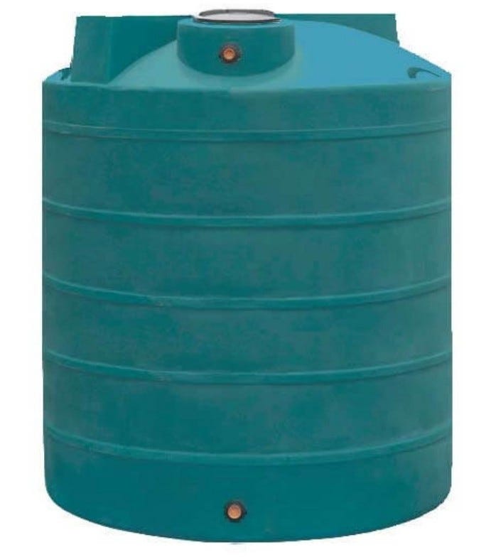 Buy DuraCast 3000 Gallon Plastic Vertical Liquid Storage Tank in Green by DuraCast of Green color for only $3,372.00