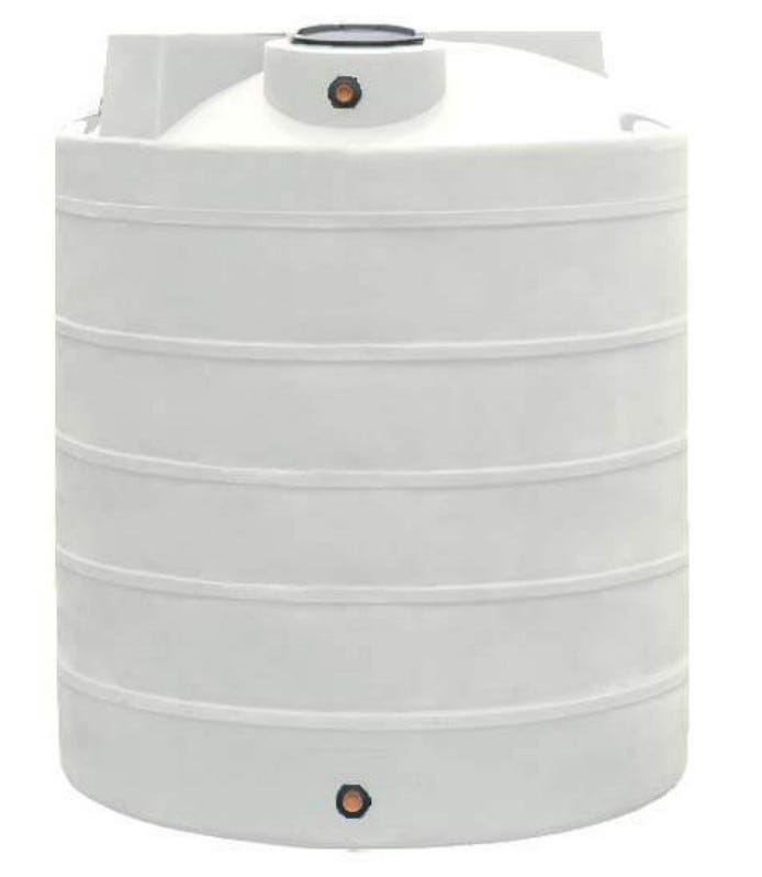 Buy 900 Gallon Plastic Vertical Liquid Storage Tank in White by DuraCast of White color for only $1,855.99
