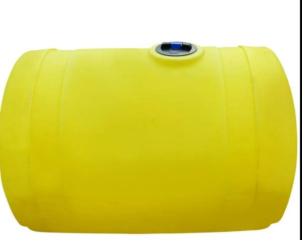 Buy 500 Gallon Plastic Applicator Saddle Tank in Yellow by Norwesco of Yellow color for only $1,020.50