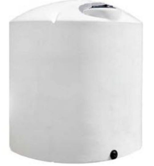 Buy 5000 Gallon Vertical Liquid Storage Tank in White Without Fitting by Norwesco of White color for only $7,764.00