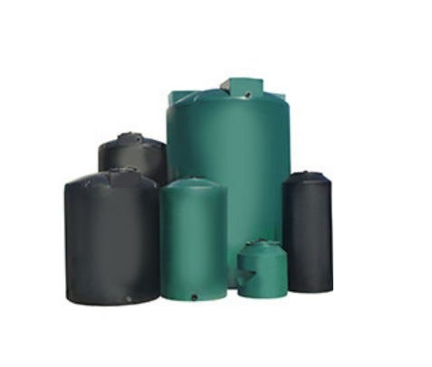 Buy 16 Gallon Plastic Open Top Batch Storage Tank in Black by Chemtainer of Black color for only $115.00