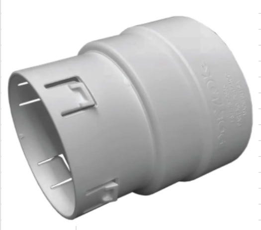 Buy 4IN CORRUGATED PIPE ADAPTER by Infiltrator Water Technologies, LLC of White color