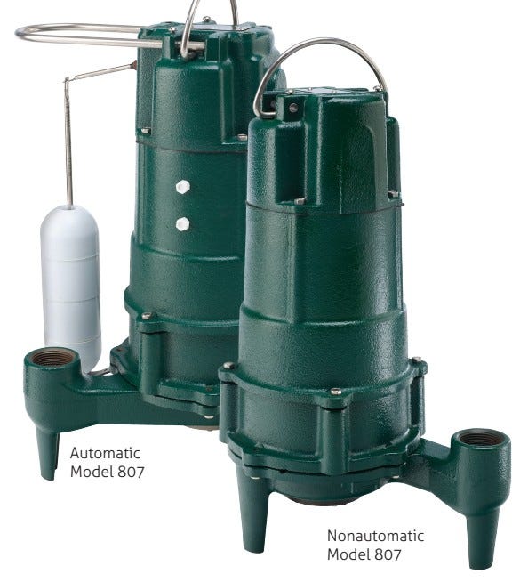 Buy Zoeller Pump 1 HP M807 Grinder Pump with 15 Foot Cord by Zoeller Pump for only $1,290.00