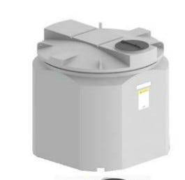 Buy 500 Gallon 1.9SG Double Wall Tank by Snyder Industries of White color for only $3,014.00