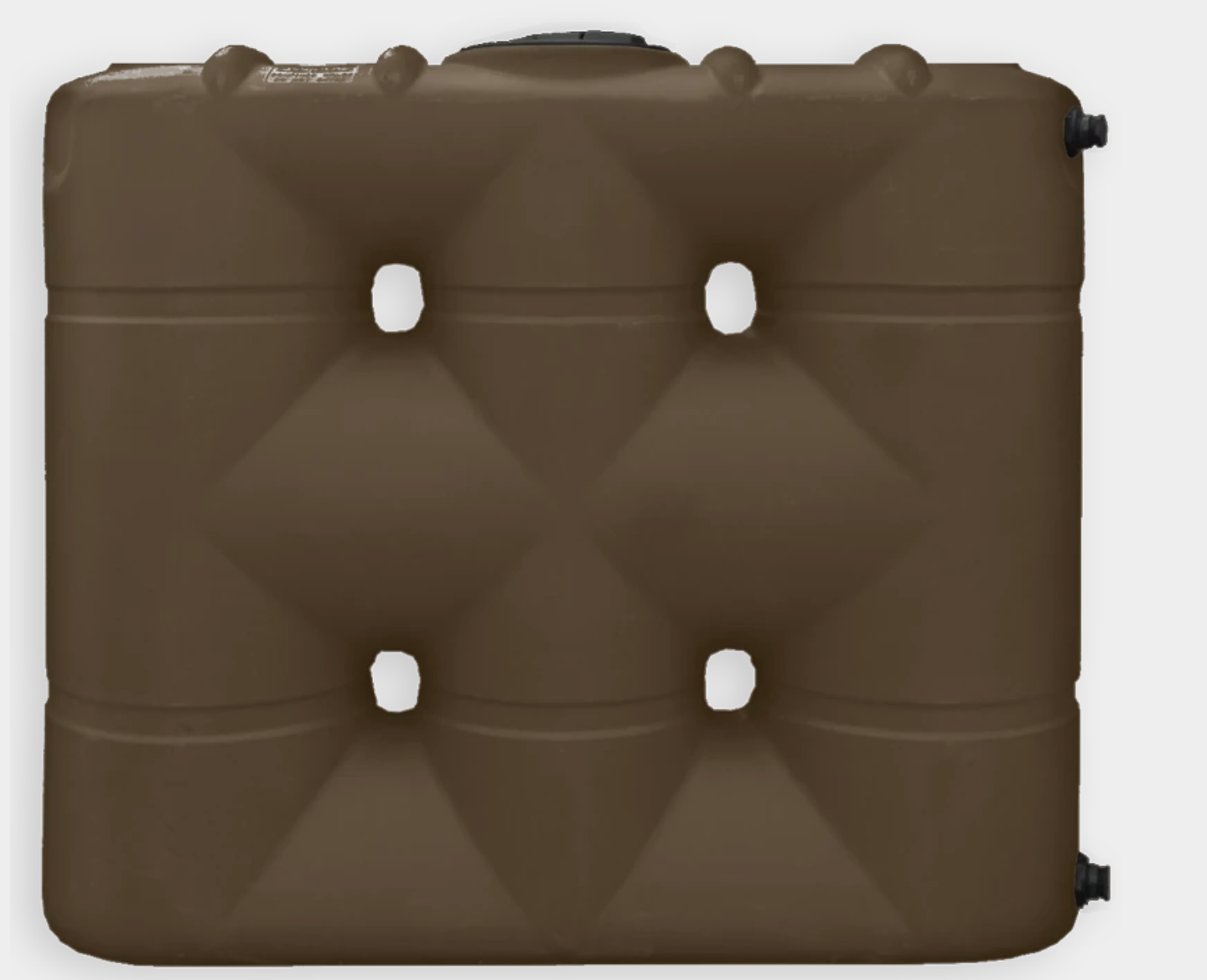 Buy 530 Gallon Plastic Vertical Rainwater Harvesting Tank with Slimline Design in Dark Brown by Bushman for only $2,000.00