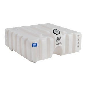 Buy 60 Gallon DEF Cubetainer with 2x 2 Inch Buttress Bungs and 4x Molded-In Pallet Stainless Steel Inserts by Fluidall of White color for only $266.15