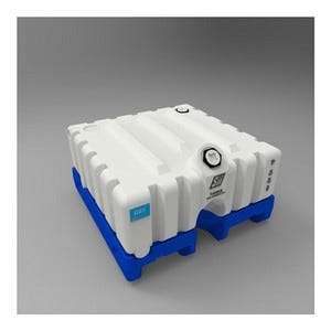 Buy 60 Gallon DEF Cubetainer Bolted onto Pallet Base by Fluidall of White color for only $598.46