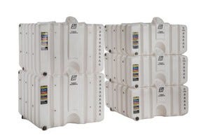 Buy 60 Gallon Cubetainer Tank with Stainless Steel Dipense Fitting by Fluidall of White color for only $357.14