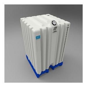 Buy 260 Gallon DEF Cubetainer Bolted onto Pallet Base by Fluidall of White color for only $1,201.54