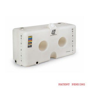 Buy 120 Gallon Slimtainer Tank with Brass Dipense Fitting by Snyder Industries of White color for only $456.00