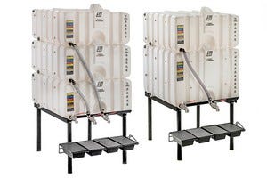 Buy Snyder Industries 320 Gallon Plastic Stackable Tanks, 80/120/120 Gallon Cubetainer Tanks by Snyder Industries of White color for only $1,843.00
