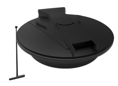 Buy 14 Inch PP Hinged Screened Air Surge Lid by Snyder Industries of Black color for only $221.00