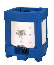 Buy 275 Gallon HDPE Stackable IBC Tote Tank by Snyder Industries of Blue color for only $1,878.57