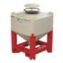 Buy 300 Gallon 45 Degree Plastic Cone Bottom Viscous Liquid Hopper Tank with Stand by Snyder Industries of White color for only $2,764.29