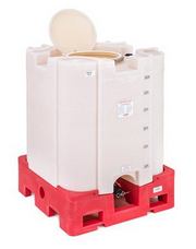 Buy 330 Gallon HDPE Stackable IBC Tote Tank by Snyder Industries of White color for only $2,199.99
