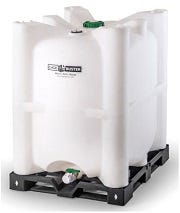 Buy 330 Gallon HDPE Stackable Cagebuster IBC Tote in White by Snyder Industries of White color for only $799.99