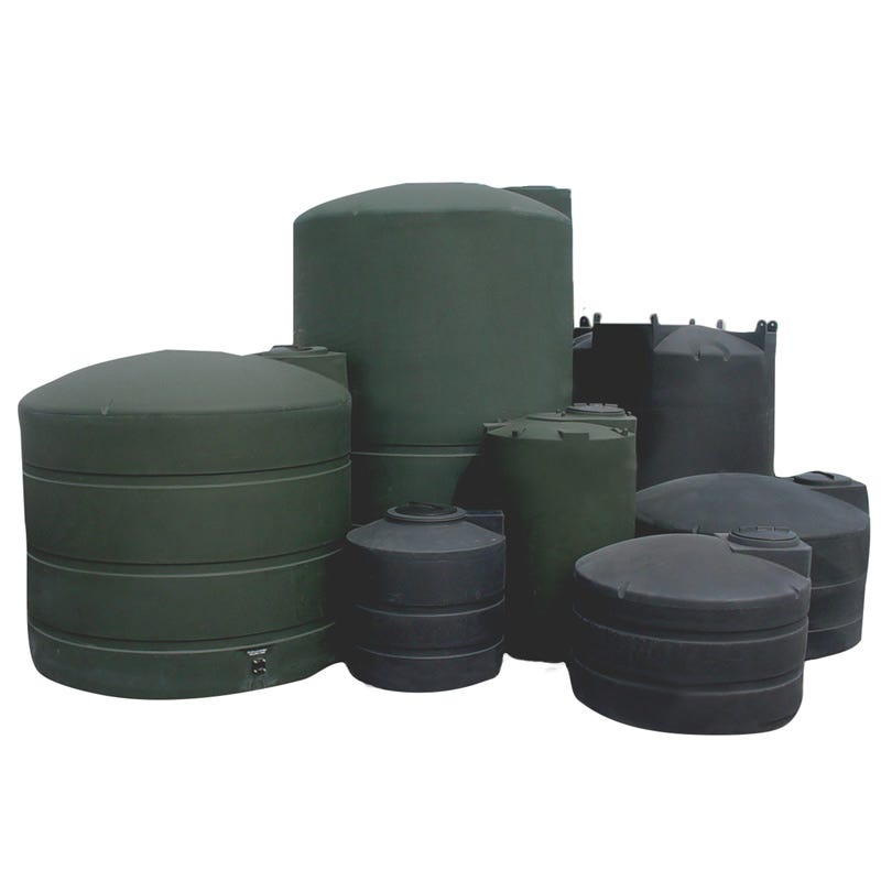 Buy 5000 Gallon Plastic Vertical Water Storage Tank in Black by Snyder Industries of Black color for only $4,589.99