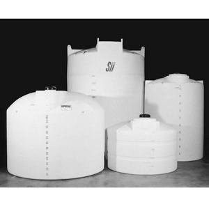 Buy 550 Gallon Plastic Vertical Liquid Storage Tank in White by Snyder Industries of White color for only $963.00