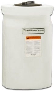 Buy 150 Gallon Plastic Vertical Double Wall Liquid Chemical Storage Tank for Sodium Hypochlorite by Snyder Industries of White color for only $1,834.50
