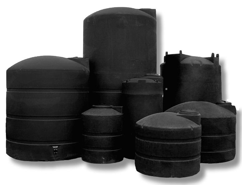 Buy 400 Gallon Plastic Vertical Water Storage Tank in Black by Snyder Industries of Black color for only $815.99