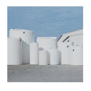 Buy 10500 Gallon HDPE Vertical Chemical Storage Tank in White- Phillippi by Snyder Industries of White color for only $18,000.00