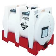 Buy 550 Gallon Plastic Stackable IBC Tote Tank Megatainer System by Snyder Industries of White color for only $4,999.99