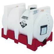 Buy 550 Gallon Plastic Stackable IBC Tote Tank Megatainer System without Inserts by Snyder Industries of White color for only $3,910.00