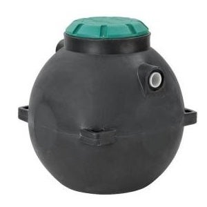 Buy 300 Gallon Plastic Septic Pump Tank Preplumbed by Snyder Industries of Black color for only $899.99