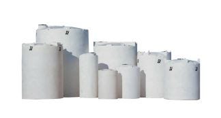 Buy 2100 Gallon Plastic Vertical Liquid Storage Tank without Fittings by Norwesco of White color for only $2,095.37