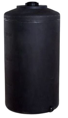 Buy 100 Gallon Water Storage Tank Black by Bushman of Black color for only $389.99