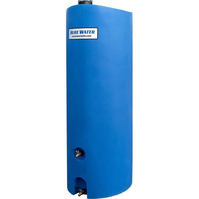 Buy 260 Gallon Plastic Emergency Water Storage Tank in Blue by Surewater of Blue color for only $611.17