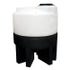 Buy 100 Gallon 15 Degree Plastic Vertical Cone Bottom Tank with Poly Stand in Black by Chemtainer of Black color for only $1,067.00