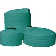 Buy 165 Gallon Plastic Vertical Water Storage Tank in Green by DuraCast of Green color for only $447.57