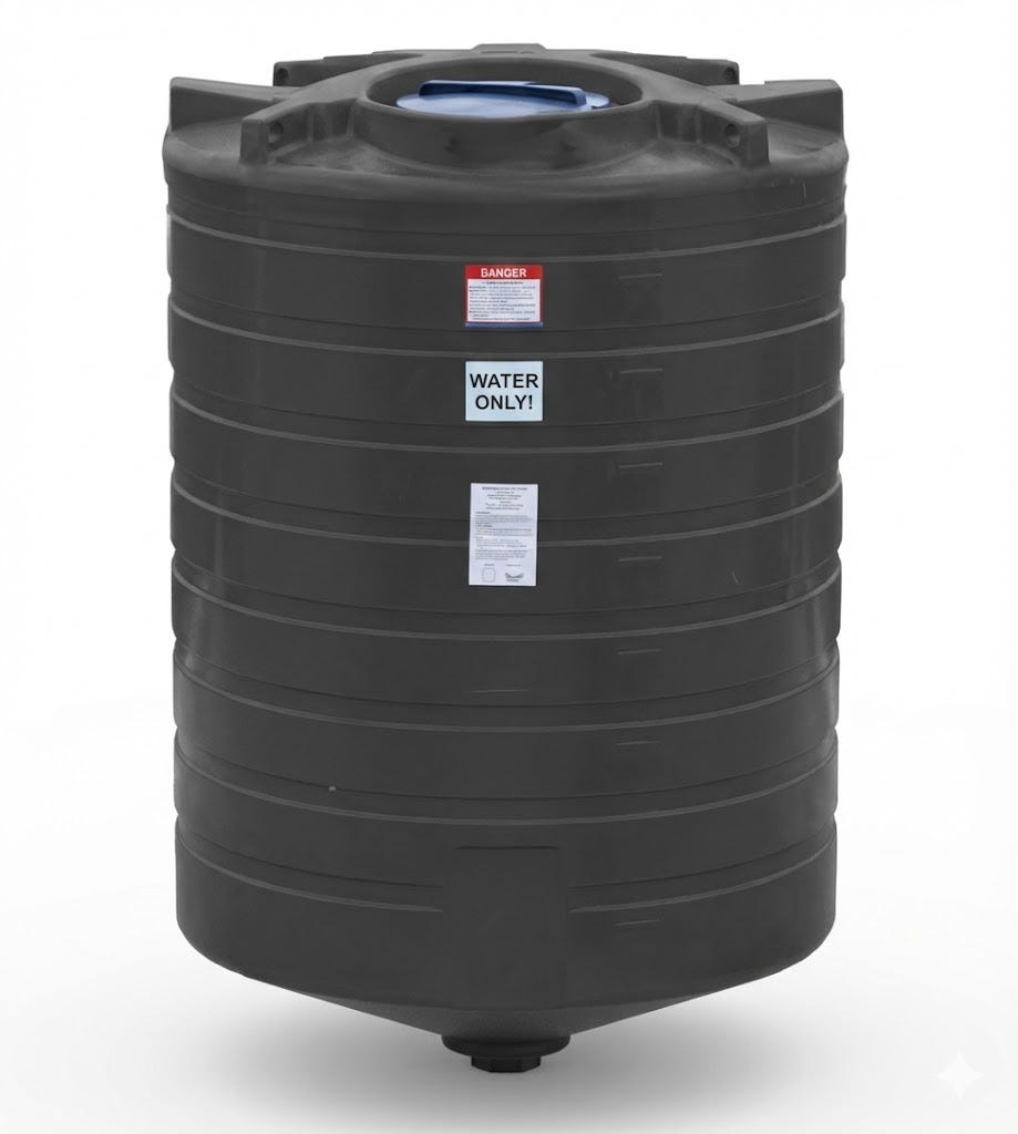 Buy 870 Gallon 15 Degree Plastic Cone Bottom Tank Without Stand by Enduraplas for only $0.00