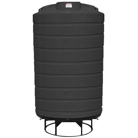 Buy 3000 Gallon 15 Degree Plastic Cone Bottom Tank with Stand in Black by Enduraplas of Black color for only $6,453.00